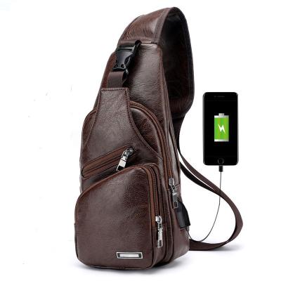 China With New Winter USB Men's PU Leather USB Trunk Bag Wallet for sale