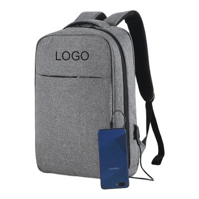 China With Logo USB Cheap Customized 15.6 Inch Computer Laptop Backpack With USB Durable Business Travel School Bag for sale