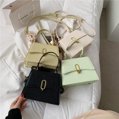 China Fashion summer wholesale custom logo luxury PU leather cross - body square cross - body handbag lady handbag for sale