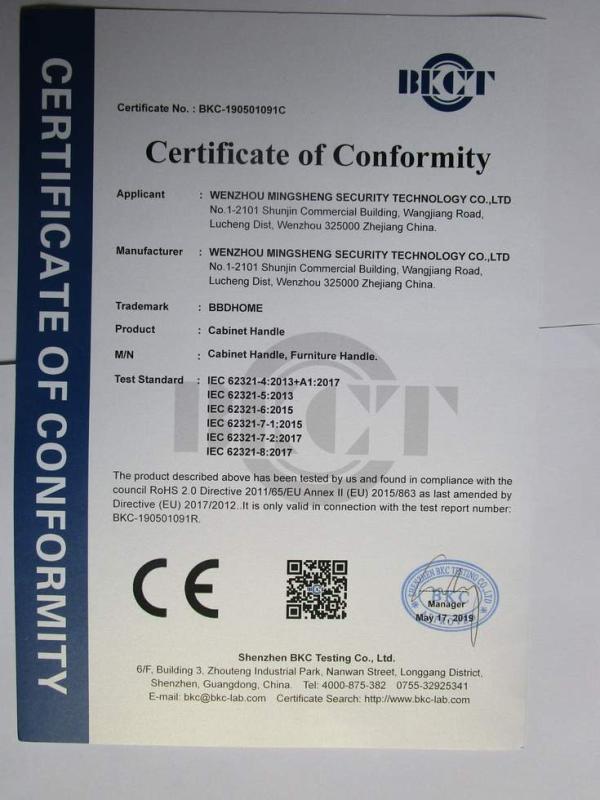 CE - Wenzhou Betterbyday Hardware Co., Limited