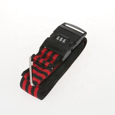 China Colorful High Quality Code Belt Password Belt Colorful Packing Luggage Cross Strap for sale