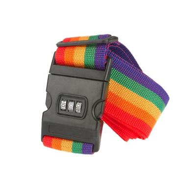 China Colorful 3 digit luggage strap tsa colorful buckle for sale