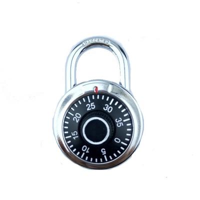 China Used For Luggage Zinc Round 50mm Combination Lock Waterproof Keyless Disc Padlock Hanging Lock Box For Keys for sale