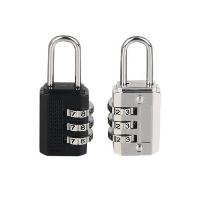 China Used for hot sale luggage globe lock reset small security zinc alloy keyless metal price lock 3 digit code combination padlock for sale