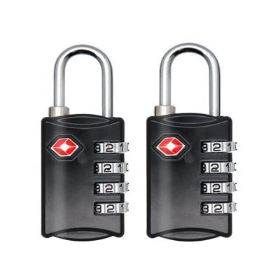 China Customs Combination TSA309 4 Rural Zinc Alloy Digital Padlock TSA Password Removal Lock for sale