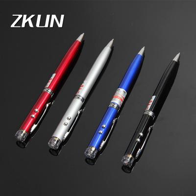 China Professional Exposure Four in One Multifunctional Laser Writing Pen Flashlight for Studying Gathering Outdoor Activity for sale