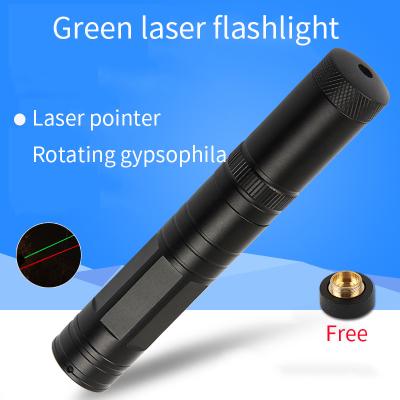 China Long Diatance Simplicity Pocket Mini Super Powerful LED Small Chain Head Flashlight New Green Laser Flashlight for sale