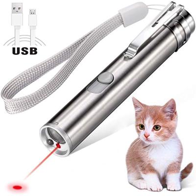 China Stored Laser Pointer Cat Toys Interactive 3 In 1 Training Tool With USB Charging Cat Dog Kitten Exercise for sale