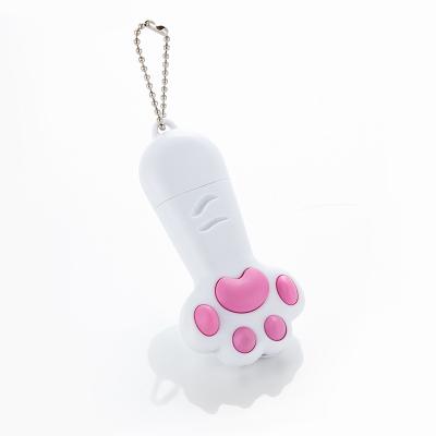 China 2020 Hot Sale Viable USB Cat Claw Flashlight Multifunctional Laser Flashlight Cat Purple Light White Light Funny for sale