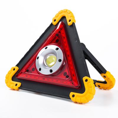 China 30W LANDSCAPE COB LED Camping Light Lantern Car Repair Light Rechargeable Portable 4 Modes Emergency Triangle Warning Light Work Lamp for sale