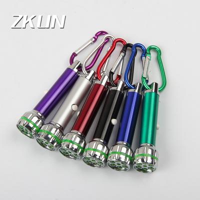 China Exhibition Ceremony/Opening/Public Relations Planning Popular Multifunctional Mini Flashlight Laser Light with Key Chain for Outdoor Emergency for sale