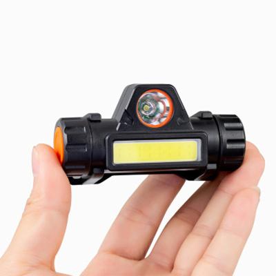 China Rechargeable Induction Headlight COB Near and Far Dual Light Source Shine Outdoor Waterproof Bait Lamp for sale