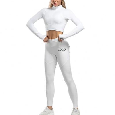 China 2021 High Quality Breathable Yoga Set Women Compression Sportswear Yoga Set Workout Plus Size Yoga Wear for sale