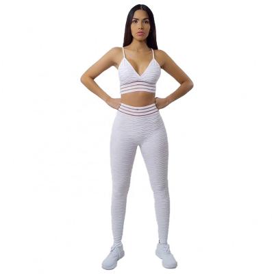 China Breathable Hot Selling Quick Dry Fitness Yoga Set Seamless Women Yoga Set Under Wear Set for sale