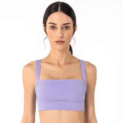 China Breathable Custom Gym Wear With Removable Bra Pads Running Sports Bra Yoga Backless Bra For Women for sale