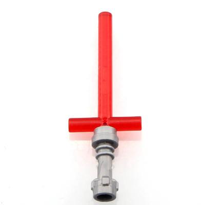 China Building Toy Wholesale Hot Sale Straight Lightsaber Double-handed Cross Lightsaber Accessories Weapons War Building Blocks For Kids Toys for sale