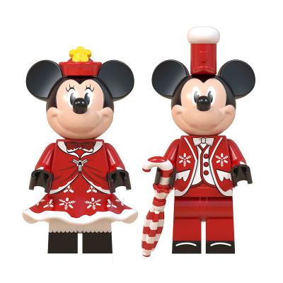 China WM853 Minnie Mouse WM854 Mickey Mouse Merry Christmas Mini Building Toy Figure Model Building Blocks Action Bricks Gift Toys For Children for sale