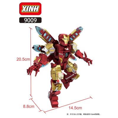 China Construction Toy XH9009 Free Shipping! Great Ironman Endgame Super Heroes Big Figure Action Model Building Blocks Children Gift Toys for sale