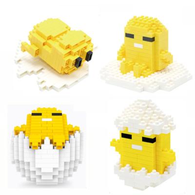 China Cartoon Toy Egg Yolk Building Block Compatible With Legoed DIY Assembling Diamond Particles Micro Educational Children's Toys Gifts for sale