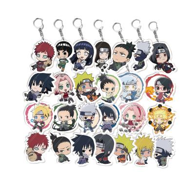 China Acrylic Ninja Uchiha Hatake Kakashi Yahiko Konan Nagato Must Deidara Kid's Building Toy Big Head Anime Cartoon Style Chain Pendant Toys for sale