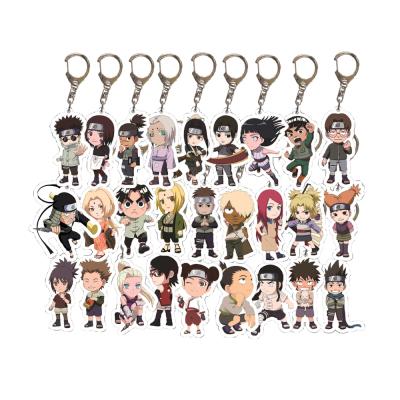 China Building Toy Classic Acrylic Brand Keychain Kakashi Gaara Haruno Sakura Uchiha Sasuke Hidean Kakuto Scorpion Kids Decoration Toys for sale