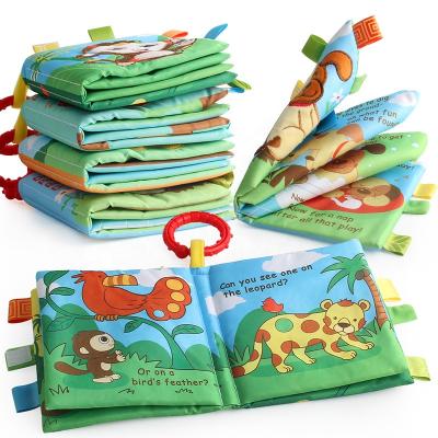 China Preschool Eductional Toys Soft Books Infant Early Cognitive Development My Quiet Bookes Baby Unveiling Cloth Book Educational Activity Book Good Night for sale