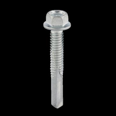 China HEX Hex Joint Self Drilling Screw Galvanized With Longer Drilling / Tied In Panel for sale