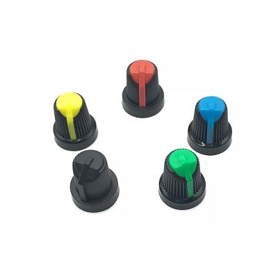 China High quality plastic rotary knurled knob volume control potentiometer audio knob for sale