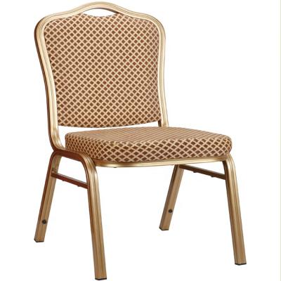 China Garden Chair Wholesale Metal Hotel Restaurant Banquet Aluminum Stackable Chair for sale