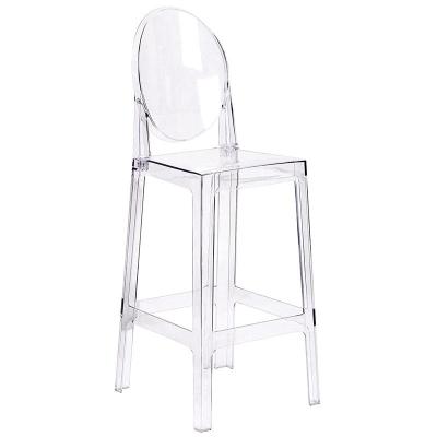 China Restaurant Chair Ghost Transparent Stackable High Chair For Restaurant And Hotel for sale