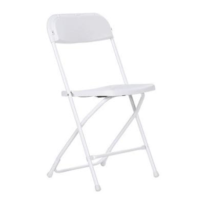 China Wholesale Cheap Outdoor Outdoor Table White Used Plastic Folding Chairs Price For Events for sale