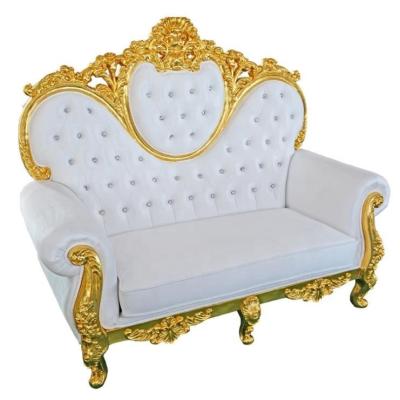 China Modern Wholesale Modern Rental Sofa Chair High Cheap King Throne Sofa Royal Back Chair Wedding Newlyweds for sale