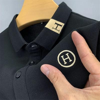 China 2022 Summer New Fashion Half Sleeve Men's Lapel Top Loose T-shirt QUICK DRY Polo Shirt Short Sleeve for sale