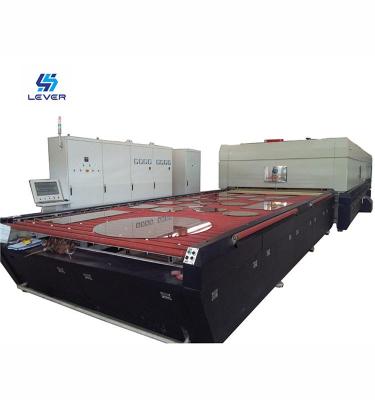 China Architecture 2440 *4200mm 4-19mm Horizontal Radiation Type Furnace Rollers Hearth Flat Glass Tempering Machine for sale