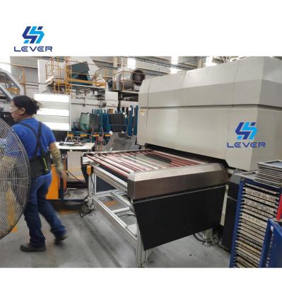 China Glass Automatic Horizontal Lengthwise Cross Bend Glass Sidelites Tempering Furnace With Standard Accessory for sale