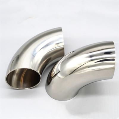 China 200 Series/300 Series/400series 316L 90 Degree Curved Welded Stainless Steel Elbow for sale