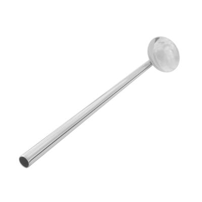 China Sustainable Stainless Steel Drinking Straw With Spoon for sale