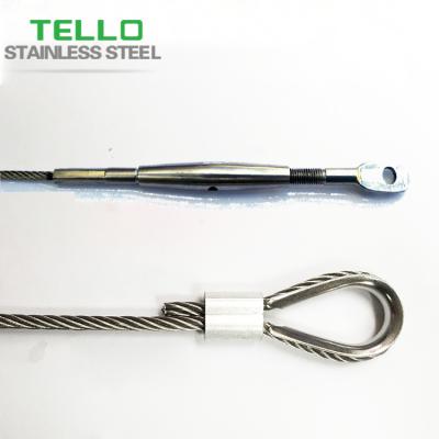 China Construction nylon coated 316 grade stainless steel cable for sale