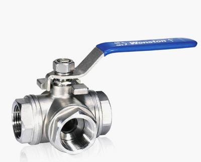 China General Tello 3 Way Ball Valve With Manual Handle for sale