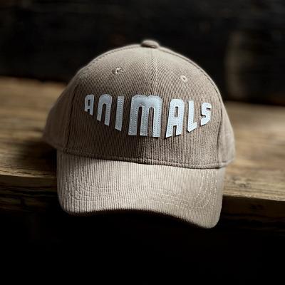 China The JOINT American version of the hard superior CSI of animal leather corduroy alphabet baseball hat peaked hat men and women autumn and winter for sale