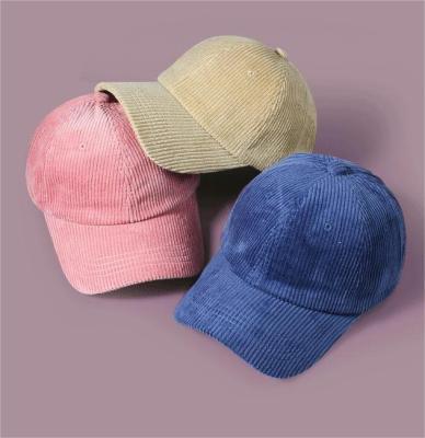 China Hot Autumn Winter Retro Couples Wild Korea Classic Solid Color Corduroy Simple COMMON Hat Men Baseball Hat Women for sale