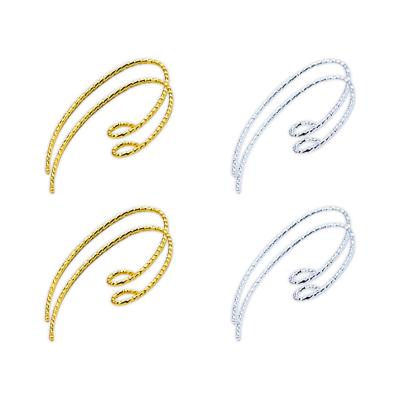 China 0.7 sets of pure copper electroplating non-slip material 13*23mm (100/Packs) flower ear hooks diy handmade earring accessories non-slip earring for sale