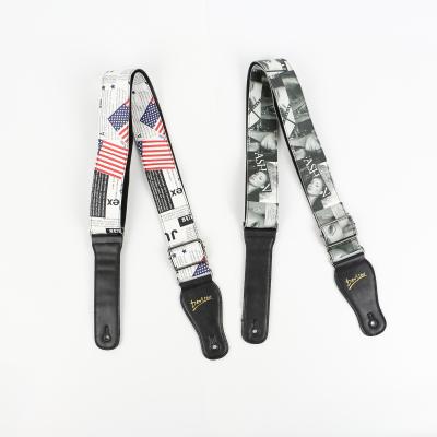 China Cheap high quality hot selling colorful GUITAR guitar strap made in China for sale