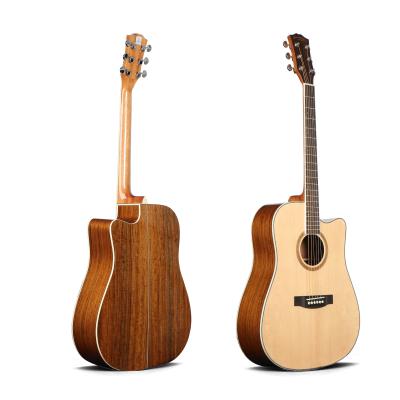 China Flawless Factory Handmade Oriental Cherry Acoustic Musical Instrument Guitar for sale