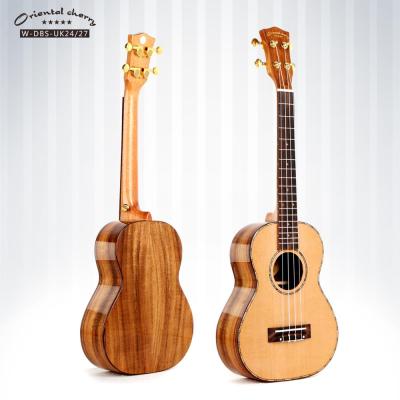 China Factory Wholesale Cedar Solid Top High Quality Cedar Wood Ukulele Made in China for sale