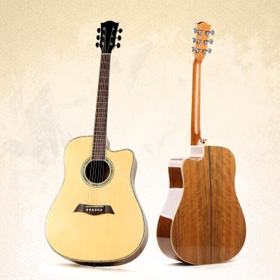 China A Grade Handmade Engelmann Fir Nature Wood OEM Accepted Acoustic Guitar For Sale for sale