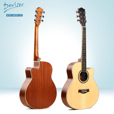 China Flawless wholesale high quality MINI cutway acoustic guitar 37 inch for sale for sale