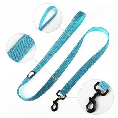 China New Design Dive Cloth Reflective Collar With Viable Adjustable Dog Leash Simple Nylon Collar for sale