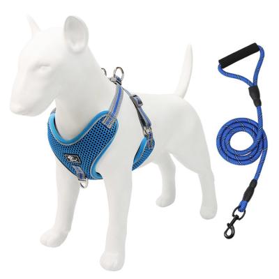 China New Viable Wholesale Pet Vest Arms Adjustable Breathable Dog Collar Leash for sale