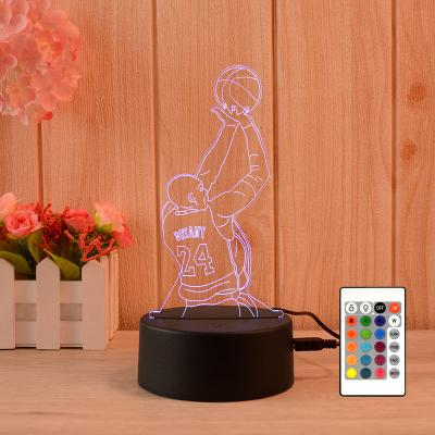 China Christmas Modern Decoration Colorful Bedroom Kids Kids Gifts Lamp 3D LED Night Light for sale